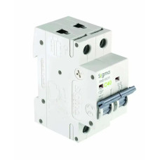 Модульный автоматический выключатель SIGMA 6кА, 2Р, 10А "С" (6SM210C)