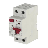 Дифференциальное реле (УЗО) 6кА, 2Р, 30мA, 63A, "AC" MRC06, Mutlusan