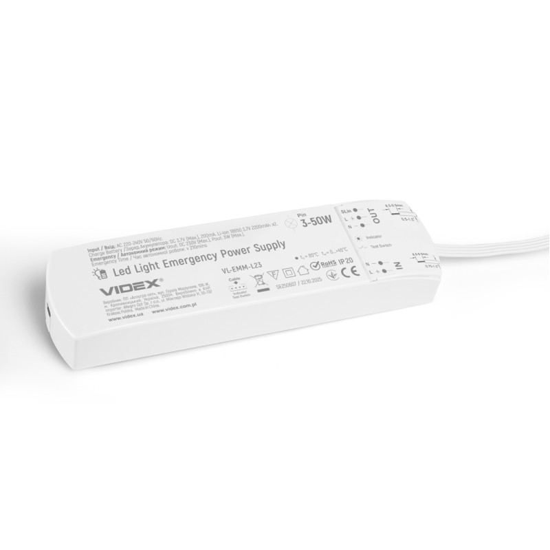 Блок аварійного живлення для LED світильників VIDEX VL-EMM-L23