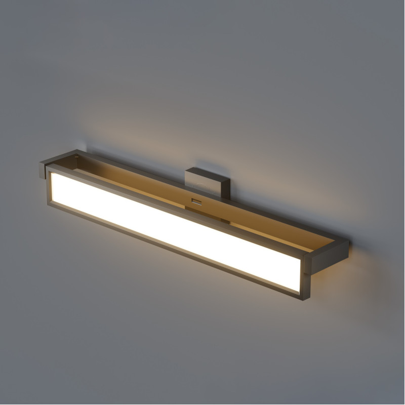 Світлодіодний LED світильник настінний бра з сенсором VIDEX WL02 18W 2800K-4000K-6000K Black (VL-WL02-18CSB)