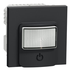 Датчик движения с выключателем 10A Unica New Schneider Electric антрацит NU352554