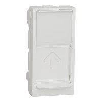 Накладка для розетки RJ45 1 модуль Unica New Schneider Electric белый NU941018