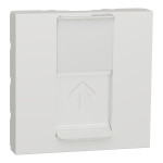 Накладка для розетки RJ45 2 модуля Unica New Schneider Electric белый NU941118