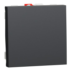 Переключатель 1-клавишный (2 модуля) 10А Unica New Schneider Electric антрацит NU320354