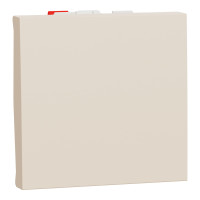 Переключатель 1-клавишный (2 модуля) 10А Unica New Schneider Electric бежевый NU320344