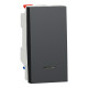 1-клавишный переключатель с нейтралью (1 модуль) 10А Unica New Schneider Electric антрацит NU310354S
