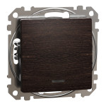 Переключатель одноклавишный с подсветкой венге Sedna Design & Element Schneider Electric SDD181106L