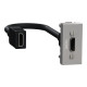 Розетка HDMI (1 модуль) Unica New Schneider Electric алюминий NU343030