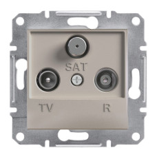 Розетка TV-R-SAT конечная 1 dB Schneider Electric бронза EPH3500169