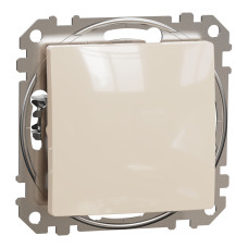 Выключатель одноклавишный бежевый кнопочный Sedna Design & Element Schneider Electric SDD112111