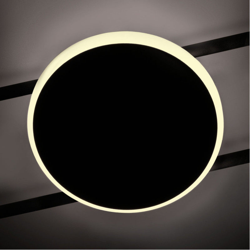 Світильник VIDEX під лампу 4xGX53 накладний з підсвіткою чорний VL-SPF21B-BB