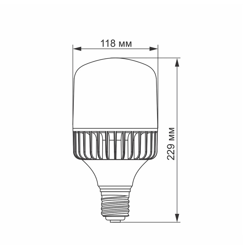 Світлодіодна лампа VIDEX A118 50W E40 5000K (VL-A118-50405)