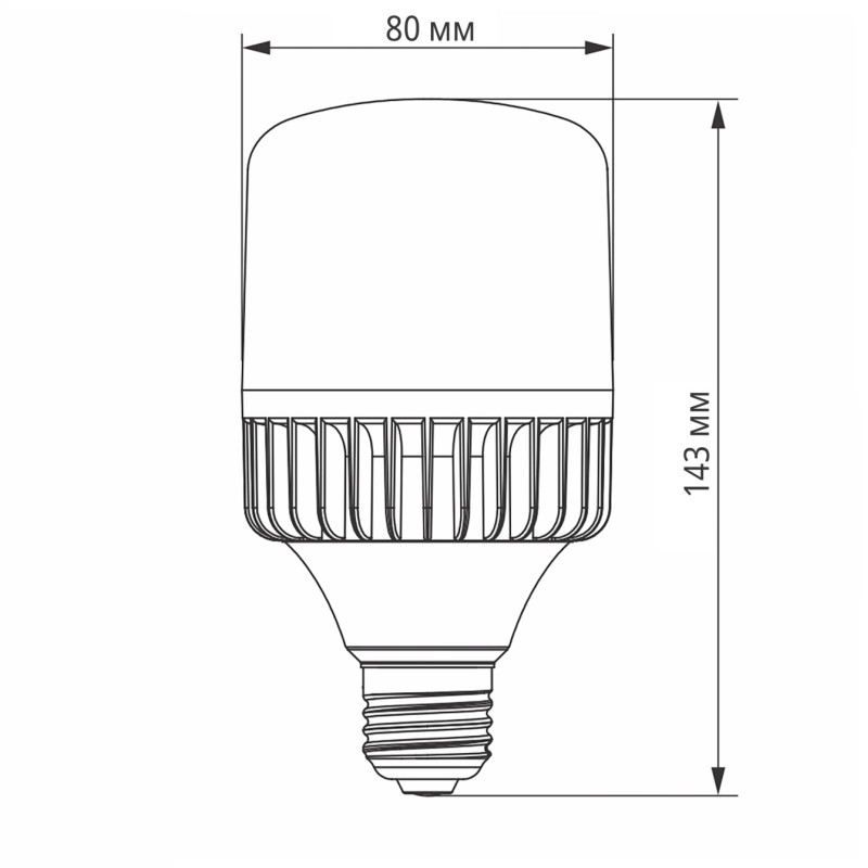 Светодиодная лампа VIDEX A80 30W E27 5000K (VL-A80-30275)