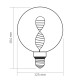 Світлодіодна LED лампа VIDEX Filament VL-DNA-G125-A 3.5W E27 1800K Amber