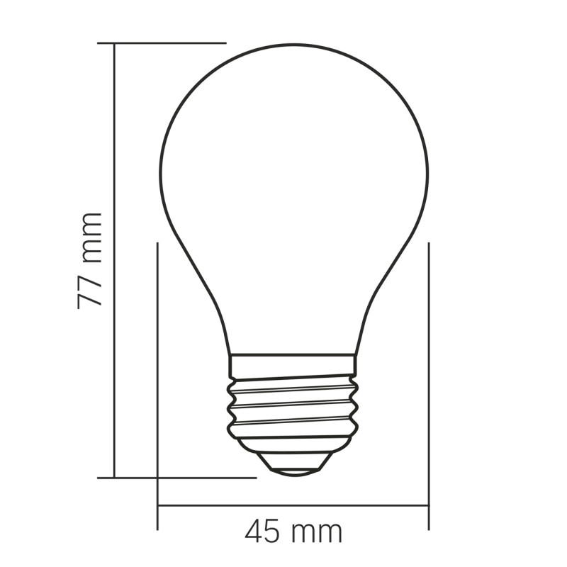 Светодиодная лампа VIDEX Filament 4W E27 3000K Porcelain dimmable (VL-DG45MO)