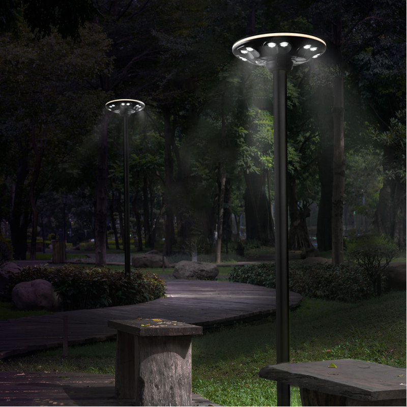 Світлодіодний світильник автономний парковий IP54 VIDEX 1400Lm Сенсорний (VL-GLSO-1254-S)