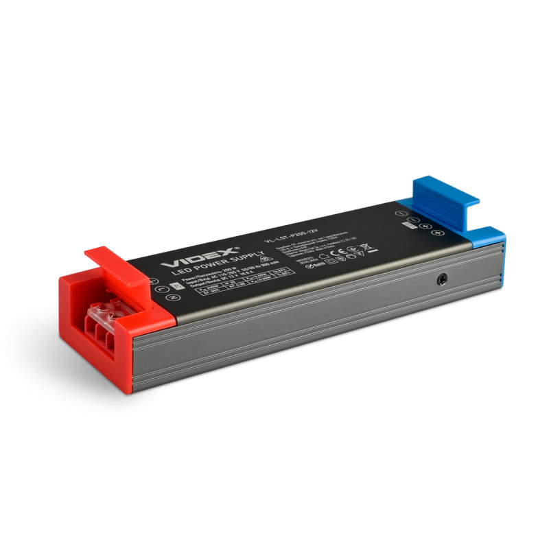Блок живлення для LED стрічки VIDEX DC12V 16.6A 200W IP20 (VL-LST-P200-12V)