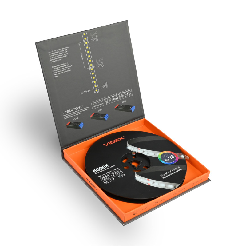 LED лента VIDEX DC12V 120W 10M 6000K Ra98 IP20 (VL-LST28144-12126-B10)