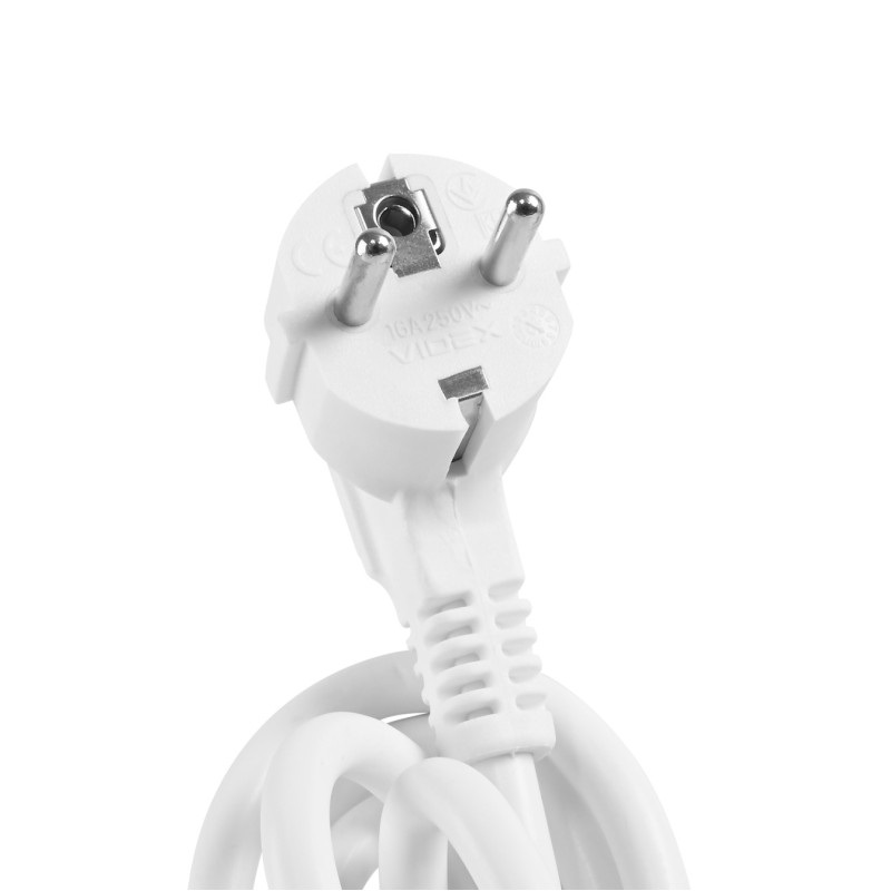 Удлинитель сетевой VIDEX ONCORD с/с 6п 3м с кнопкой белый (VF-PD63G-W)