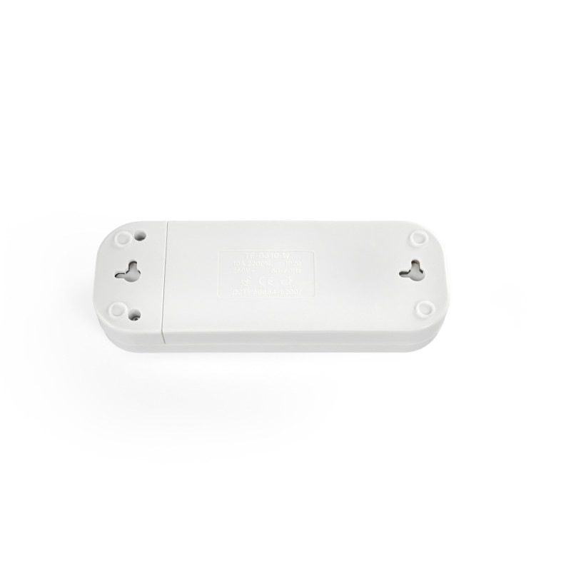 Колодка удлинителя 3п без заземления белая TITANUM STANDART (TF-B310-W)