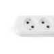 Колодка удлинителя 5п без заземления белая TITANUM STANDART