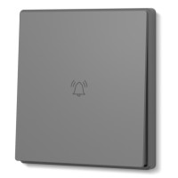 Кнопка звонка серый графит VIDEX NOTA (VF-NT-DB1-GR)