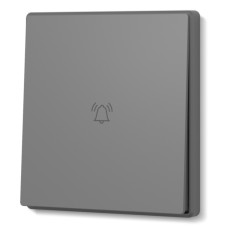 Кнопка звонка серый графит VIDEX NOTA (VF-NT-DB1-GR)