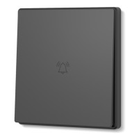 Кнопка звонка угольно-черная VIDEX NOTA (VF-NT-DB1-BL)