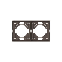 Рамка мокко на 2 места горизонтальная VIDEX NOTA (VF-NT-FR2H-BR)