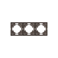 Рамка мокко на 3 места горизонтальная VIDEX NOTA (VF-NT-FR3H-BR)