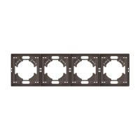 Рамка мокко на 4 места горизонтальная VIDEX NOTA (VF-NT-FR4H-BR)