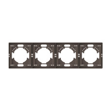 Рамка мокко на 4 места горизонтальная VIDEX NOTA (VF-NT-FR4H-BR)