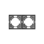 Рамка серый графит на 2 места горизонтальная VIDEX NOTA (VF-NT-FR2H-GR)