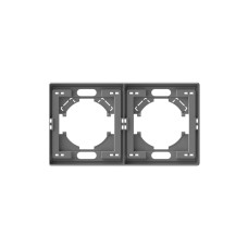 Рамка серый графит на 2 места горизонтальная VIDEX NOTA (VF-NT-FR2H-GR)