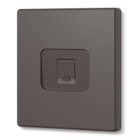 Розетка CAT6e одинарная компьютерная МОККО VIDEX NOTA (VF-NT-SK1PC6-BR)