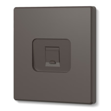 Розетка CAT6e одинарная компьютерная МОККО VIDEX NOTA (VF-NT-SK1PC6-BR)