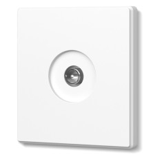 Розетка TV одинарна телевізійна біла матова VIDEX NOTA (VF-NT-SK1TV-WH)