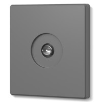 Розетка TV одинарная телевизионная серый графит VIDEX NOTA (VF-NT-SK1TV-GR)
