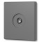 Розетка TV одинарная телевизионная серый графит VIDEX NOTA (VF-NT-SK1TV-GR)