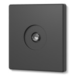 Розетка TV одинарна телевізійна вугільно-чорна VIDEX NOTA (VF-NT-SK1TV-BL)