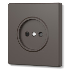Розетка одинарная без заземления мокко VIDEX NOTA (VF-NT-SK1-BR)