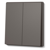 Выключатель двухклавишный мокко VIDEX NOTA (VF-NT-SW2-BR)