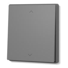 Выключатель одноклавишный проходной серый графит VIDEX NOTA (VF-NT-SW1P-GR)