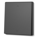 Выключатель одноклавишный проходной угольно-черный VIDEX NOTA (VF-NT-SW1P-BL)