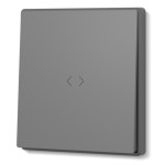 Выключатель одноклавишный серый промежуточный графит VIDEX NOTA (VF-NT-SW1I-GR)