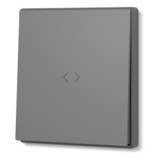 Выключатель одноклавишный серый промежуточный графит VIDEX NOTA (VF-NT-SW1I-GR)