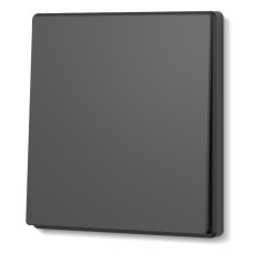 Выключатель одноклавишный угольно-черный VIDEX NOTA (VF-NT-SW1-BL)