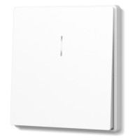 Вимикач одноклавішний з підсвіткою білий матовий VIDEX NOTA (VF-NT-SW1L-WH)