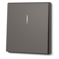 Выключатель одноклавишный с подсветкой МОККО VIDEX NOTA (VF-NT-SW1L-BR)