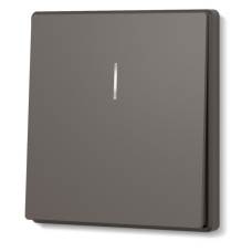Выключатель одноклавишный с подсветкой МОККО VIDEX NOTA (VF-NT-SW1L-BR)